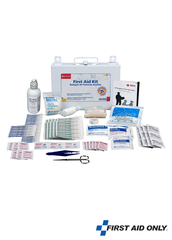 25 Persons First Aid Kit -Metal Case