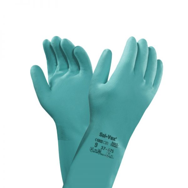 Ansell Solvex 37-675 Chemical Resistant Nitrile Gloves (MOQ - 12 Pairs)