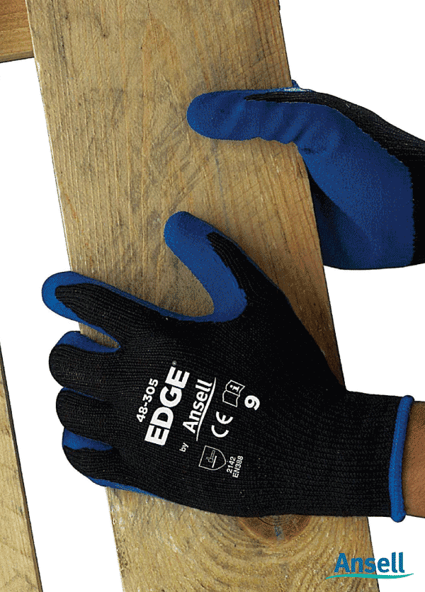 Ansell EDGE 48-305-8 Work Gloves ( MOQ - 24 Pairs)