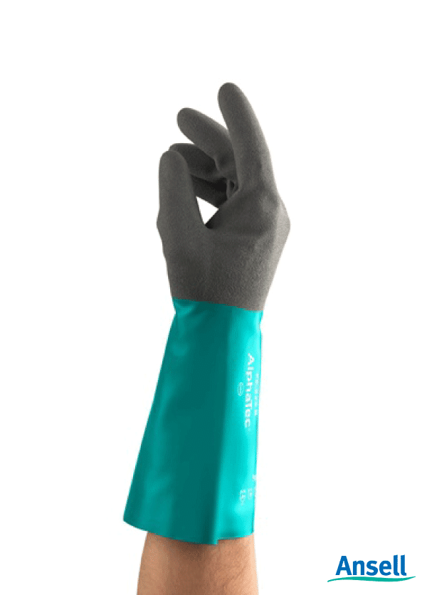 Ansell Alphatec 58-535B Textured Finish Nitrile Gloves