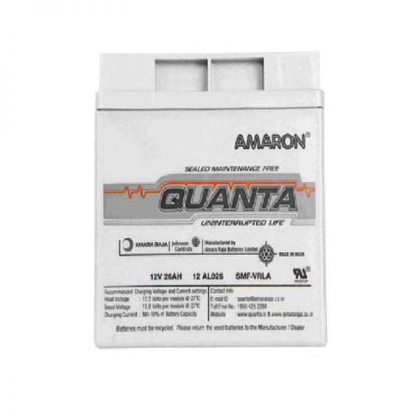 بطارية Amaron Quanta 12AL026 (12V, 26AH) VRLA SMF