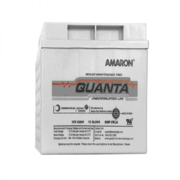 بطارية Amaron Quanta 12AL042 (12V, 42AH) VRLA SMF