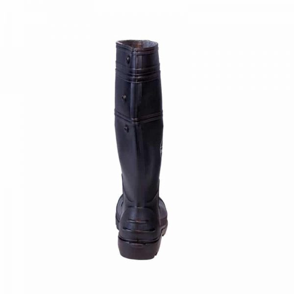 Rigman 81GBB-39 PVC Gumboots-Size 39-Black Color