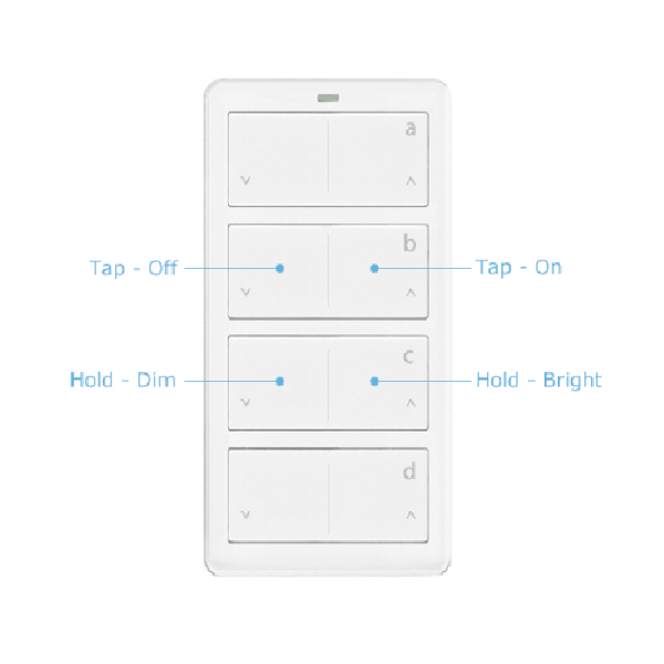 Insteon 2477D التحكم عن بعد ثنائي الموجات باهتة