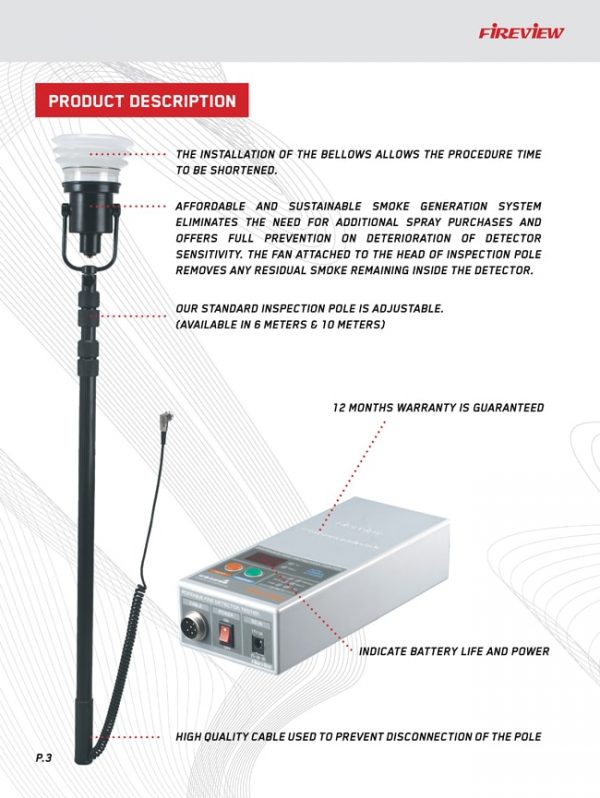 Fireview Smoke and Heat Combined Detector Tester