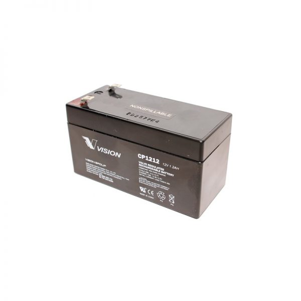 Vision CP1212 Sealed Lead Acid Battery 1.2Ah - 12V (MOQ-2 Pcs)