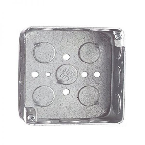 Back Box 4 inch Mounting Pre-Galvanized Steel Square Box