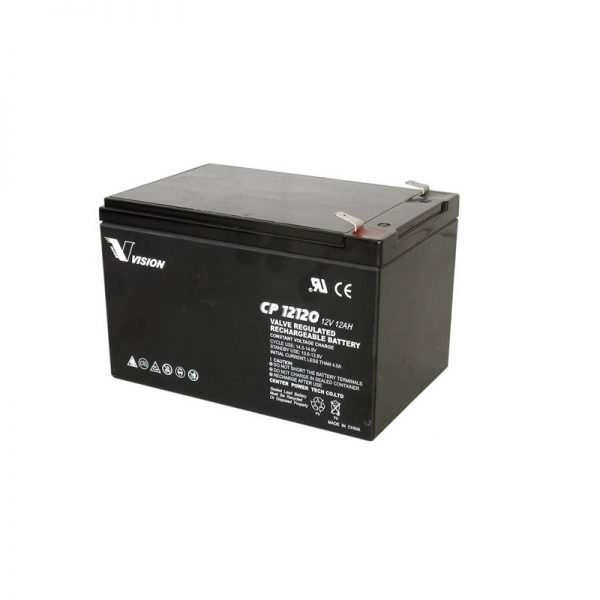 Vision CP12120Y Valve Regulated Rechargeable Battery 12Ah - 12V