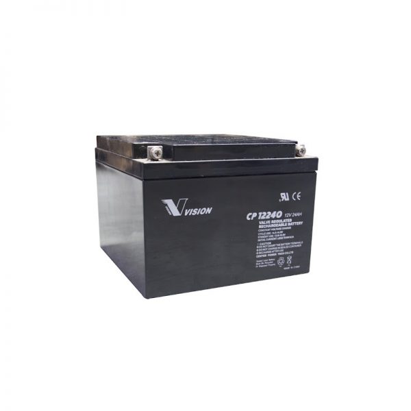 Vision CP12240X Valve Regulated Rechargeable Battery 24Ah - 12V