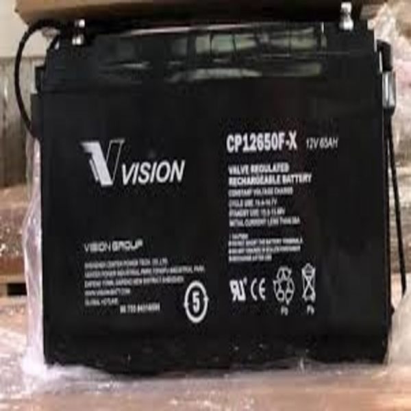 Vision CP12650F-X Valve Regulated Rechargeable Battery 65Ah - 12V