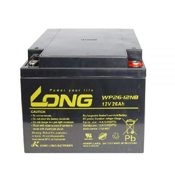 Long WP26-12NB, 26Ah-12V Rechargeable Sealed Lead Acid Battery