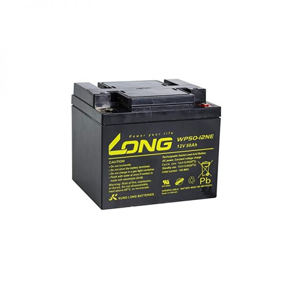 Long WP50-12NE, 50Ah-12V Rechargeable Sealed Lead Acid Battery