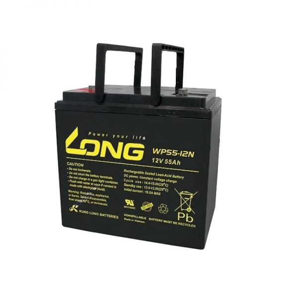 Long WP55-12N, 55Ah-12V Rechargeable Sealed Lead Acid Battery