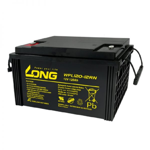 Long WPL120-12RN, 120Ah-12V Rechargeable Sealed Lead Acid Battery