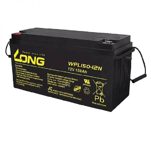 Long WPL150-12N, 150Ah-12V Rechargeable Sealed Lead Acid Battery