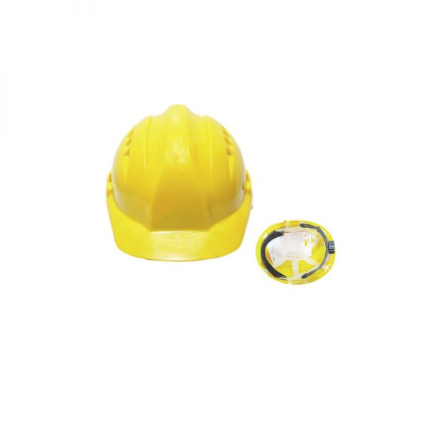 Vaultex VHVR Yellow Ventilated Helmet with Ratchet Suspension