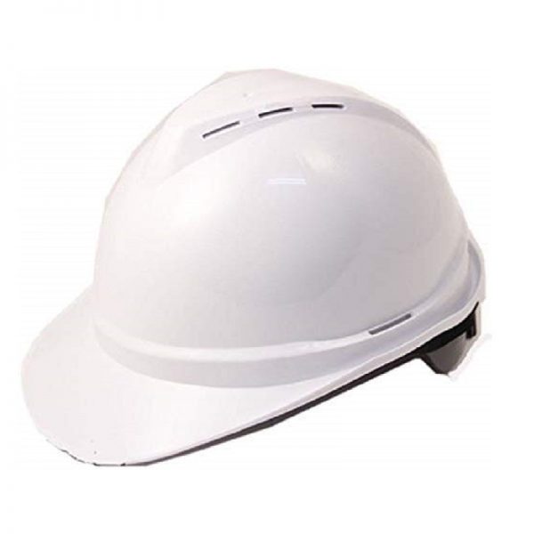 V - Guard Helmet White Heavy Duty Safety Helmet