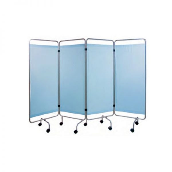 Ward Screen Four Folds With PVC Curtain (H 175cm x W 245cm)