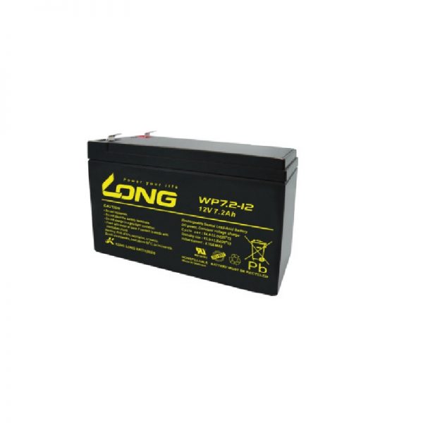 Long WP7.2-12 - 7.2Ah-12V Rechargeable Sealed Lead Acid Battery (MOQ of 2 Pcs)