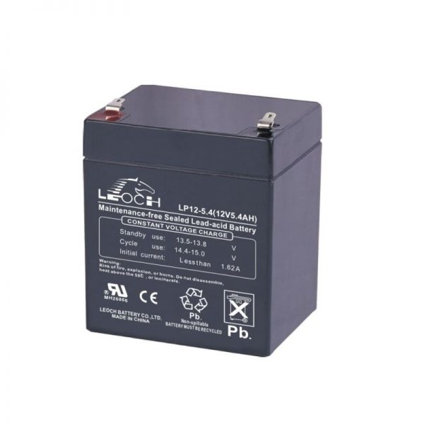 Leoch LP12-5.4 12V 5.4Ah Sealed Lead Acid Battery