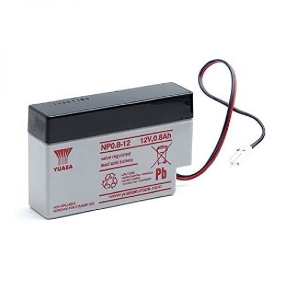 Yuasa NP0.8-12 (12V 0.8Ah) General Purpose VRLA Battery(Obsolete)