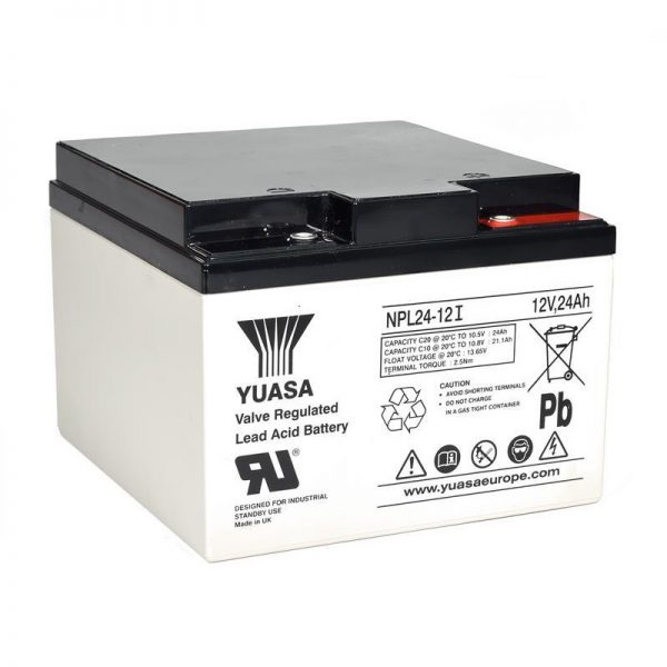 Yuasa NPL24-12I (12V 24Ah) General Purpose VRLA Battery