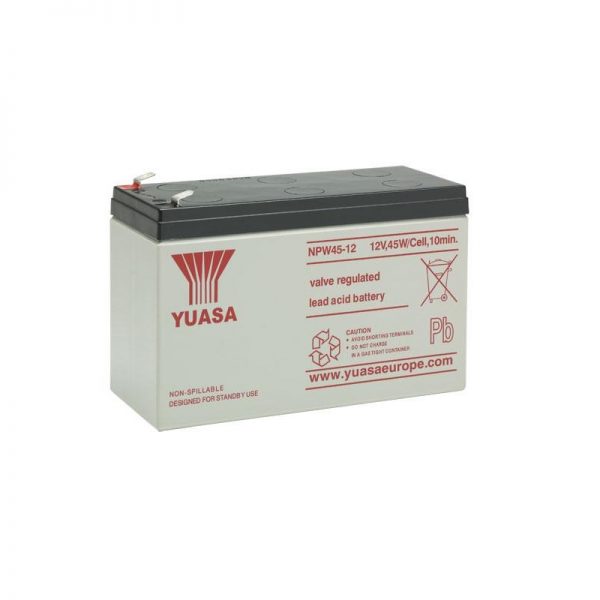 Yuasa NPW45-12 (12V 7.5Ah) General Purpose VRLA Battery