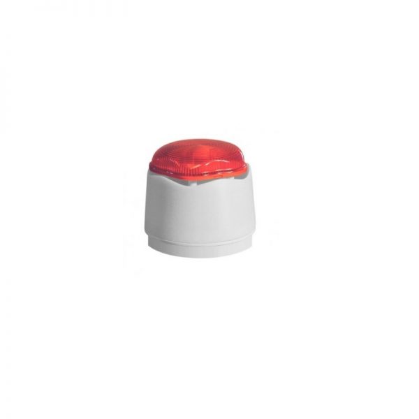 Vimpex 958CHL1500 Banshee Excel Lite Capsule White Sounder with Red LED Beacon