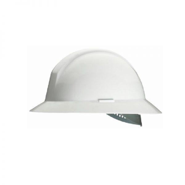 Honeywell A49150000 A49 Everest Full Brim Hard Hat, Pin Lock Adjustment - White