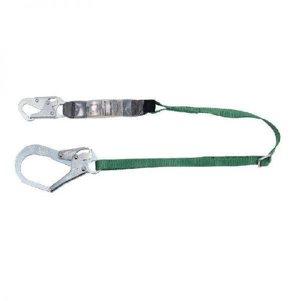 MSA 10191757 V-Series Standard Single-Leg Adjustable Energy Absorbing Lanyard, 6 Feet