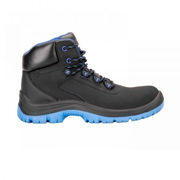 Rigman R6106 Safety Shoe, Black With Blue OutSole - Size 39