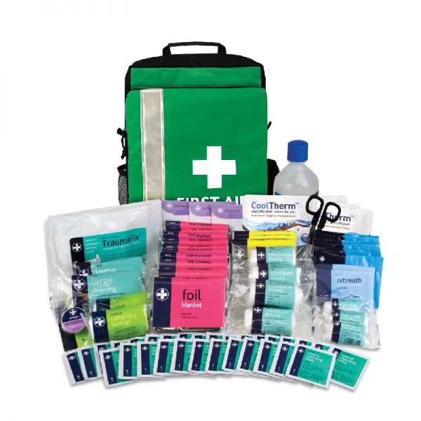 Site Fast Response Kit in Green Rucksack BS Compliant