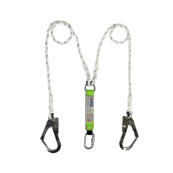 Vertex Rope Y Twin Rope Lanyard With Energy Shock Absorber