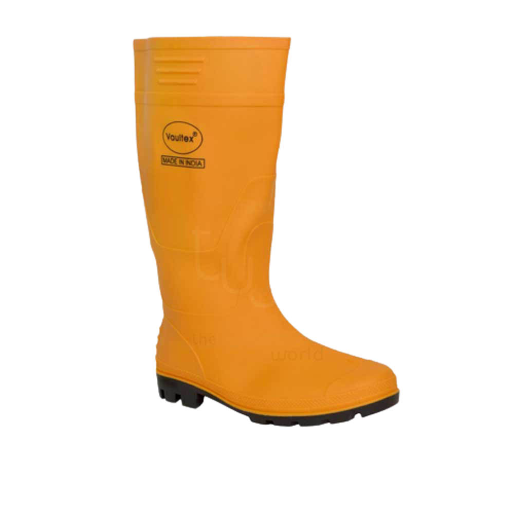 Orange gumboots sale