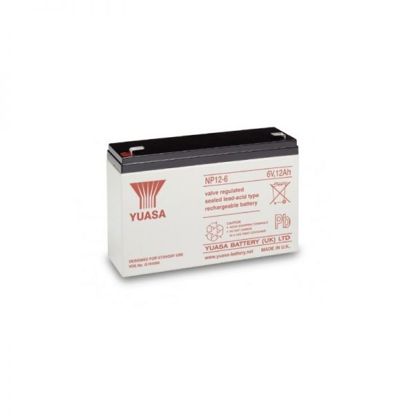 Yuasa NP12-6 (6V 12Ah) General Purpose VRLA Battery