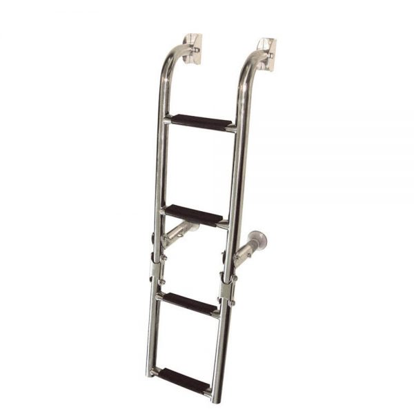 Folding Ladder, 2+2 steps, Inox 316, 180x760mm