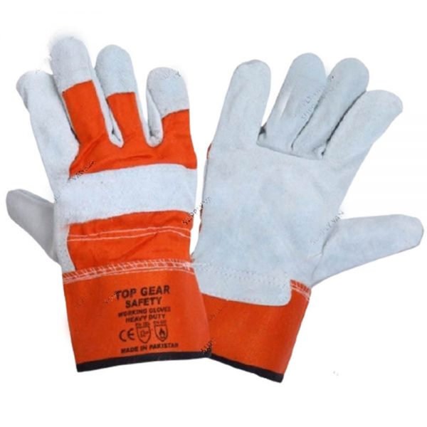 BBM Single Palm Leather Working Gloves - Heavy Duty