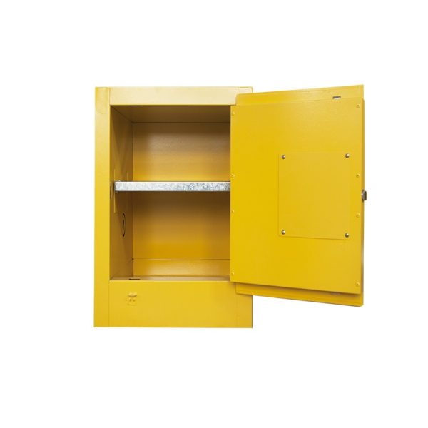 SAI-U SC0004Y Single Door Flammable Safety Cabinet 4 Gal, Yellow