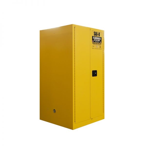 SAI-U SC0060Y Double Door Flammable Safety Cabinet 60 Gal, Yellow