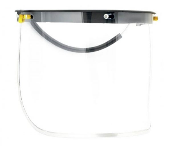 SCI MSVC Face Shield With Universal Head Gear Clear