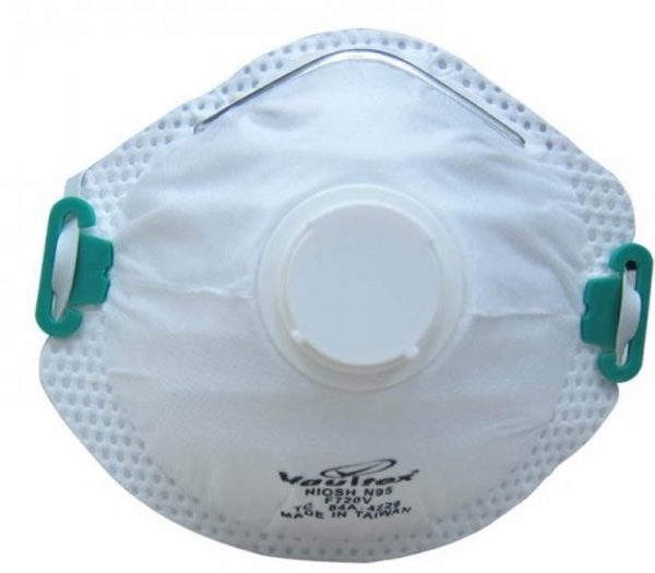 Vaultex VB1 Cup Shaped Respirator with Valve(Pack of 5)