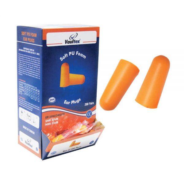 Vaultex VPU Vaultex Uncorded Ear Plug Orange