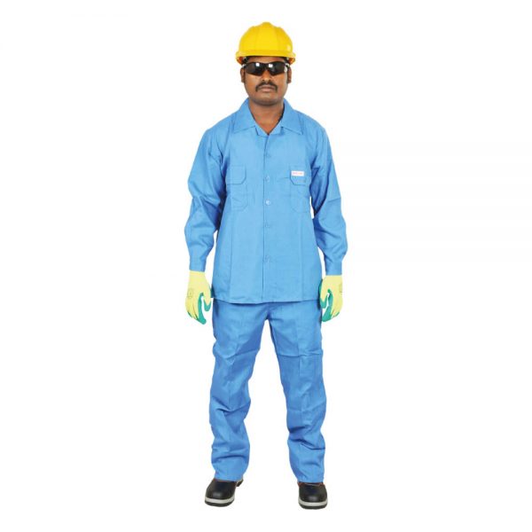 Workland 2PWL 65/35 Polycotton Pant & Shirt Petrol Blue