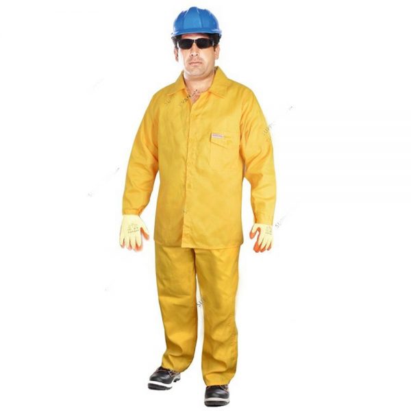 Workland HQT 100% Twill Pant & Shirt Yellow