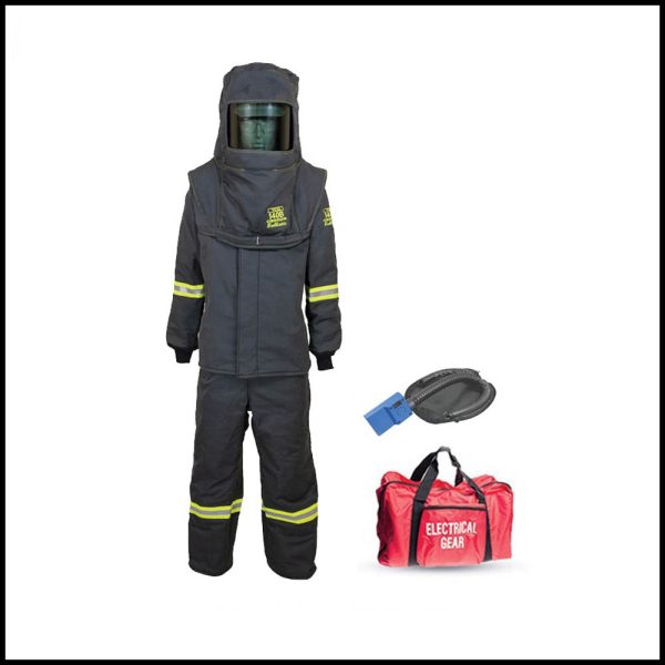 Oberon TCG7B-3XL+HVS 140 Cal Tcg Arc Flash (Hood, Coats, And Bib Overall) Suit - 3X Large