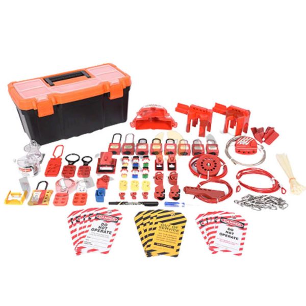 Lok Force LOKT-EMPBM-203 Electro-mechanical Loto Kit Plastic Tool Box - Medium