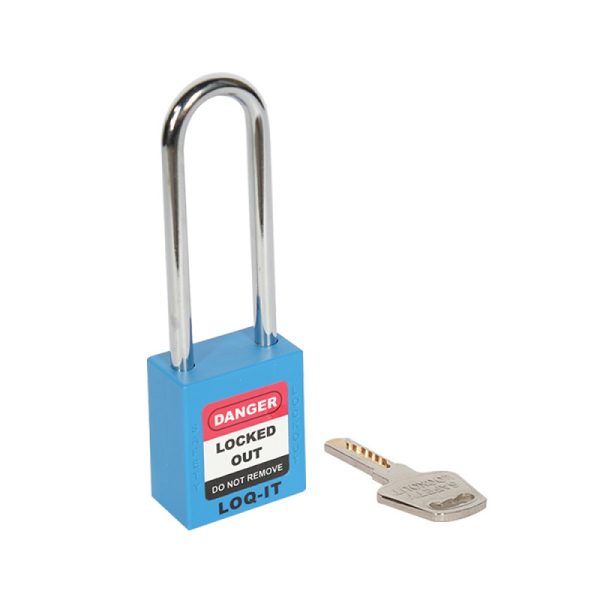 Loq-it PD-LQBLKDS76 Long Shackle Safety Lockout Padlock Blue(MOQ of 3 Pcs)