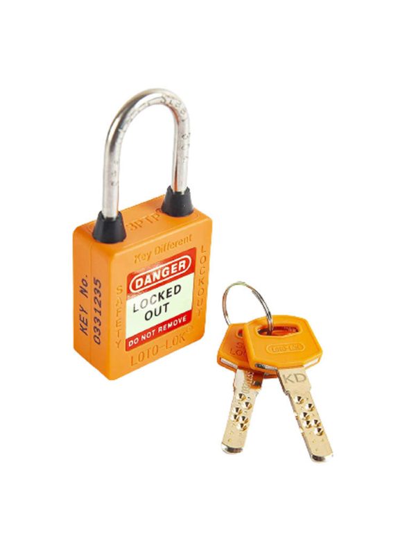 Loto Lok 3PTPOKDN40 3-PTP (Three Point Traceability Padlock) Orange(MOQ of 2 Pcs)