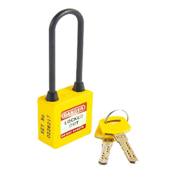 Loto Lok 3PTPYKDN80 3-PTP (Three Point Traceability Padlock) Yellow(MOQ of 2 Pcs)