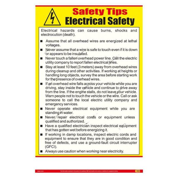 Loto-Lok EL _ 02 Tips Poster Ð Electric Safety (Vertical)